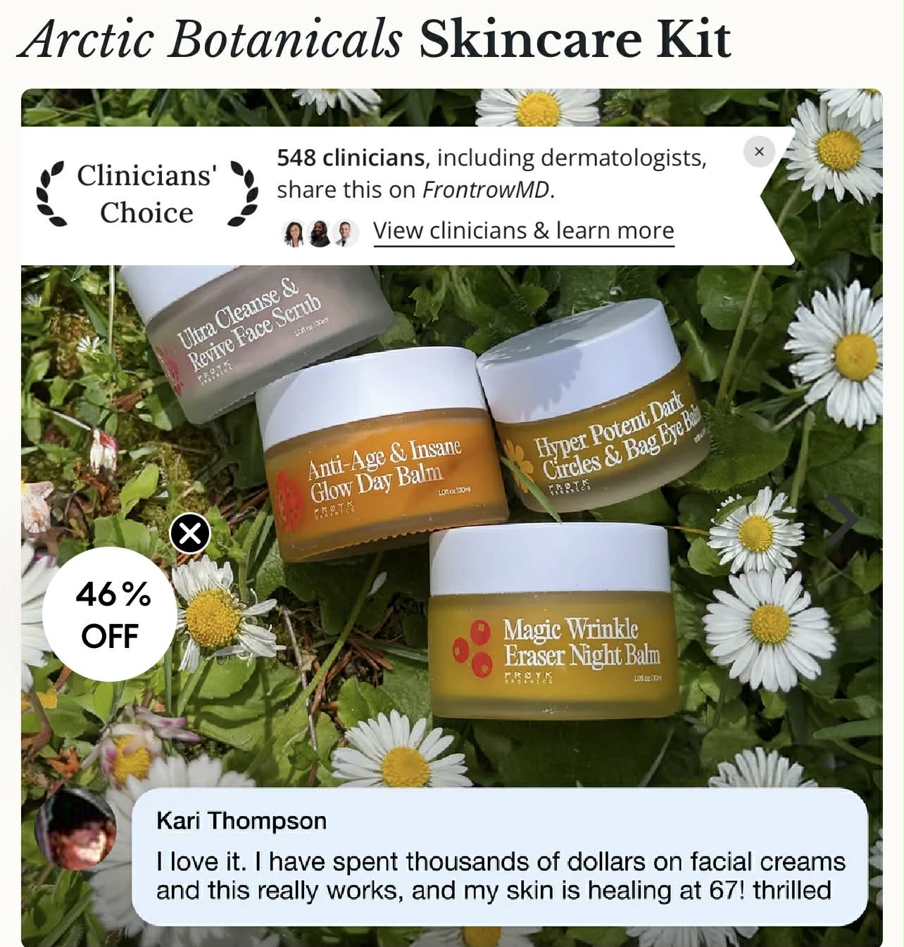 Frøya Organics Arctic Botanicals Skincare Kit