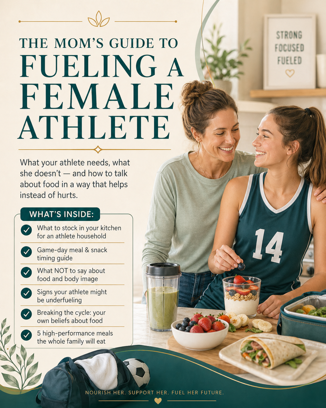 The Mom's Guide to Fueling a Female Athlete cover